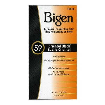 Bigen Permanent Powder Hair Color 59 Oriental Black .21 OZ
