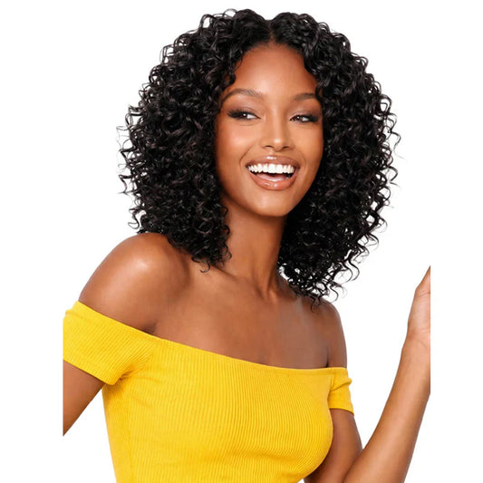 Bobbi Boss Boss Bundle Seamless 100% Unprocessed Human Hair Crochet Braids, Deep Wave 10-Inch Ultra-Fine Pre-Looped Reusable Extensions - #BNSCDW10
