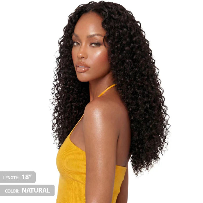 Bobbi Boss Boss Bundle Seamless 100% Unprocessed Human Hair Crochet Braids, Deep Wave 18-Inch Ultra-Fine Pre-Looped Reusable Extensions - #BNSCDW18