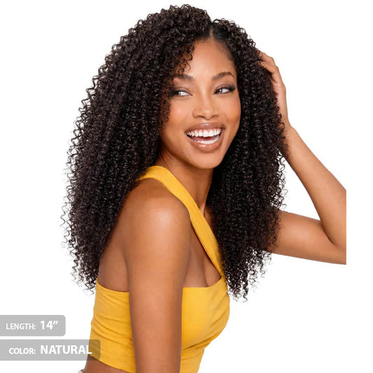 Bobbi Boss Boss Bundle Seamless 100% Unprocessed Human Hair Crochet Braids, Island Water Wave 14-Inch Ultra-Fine Pre-Looped Reusable Extensions - #BNSCIW14