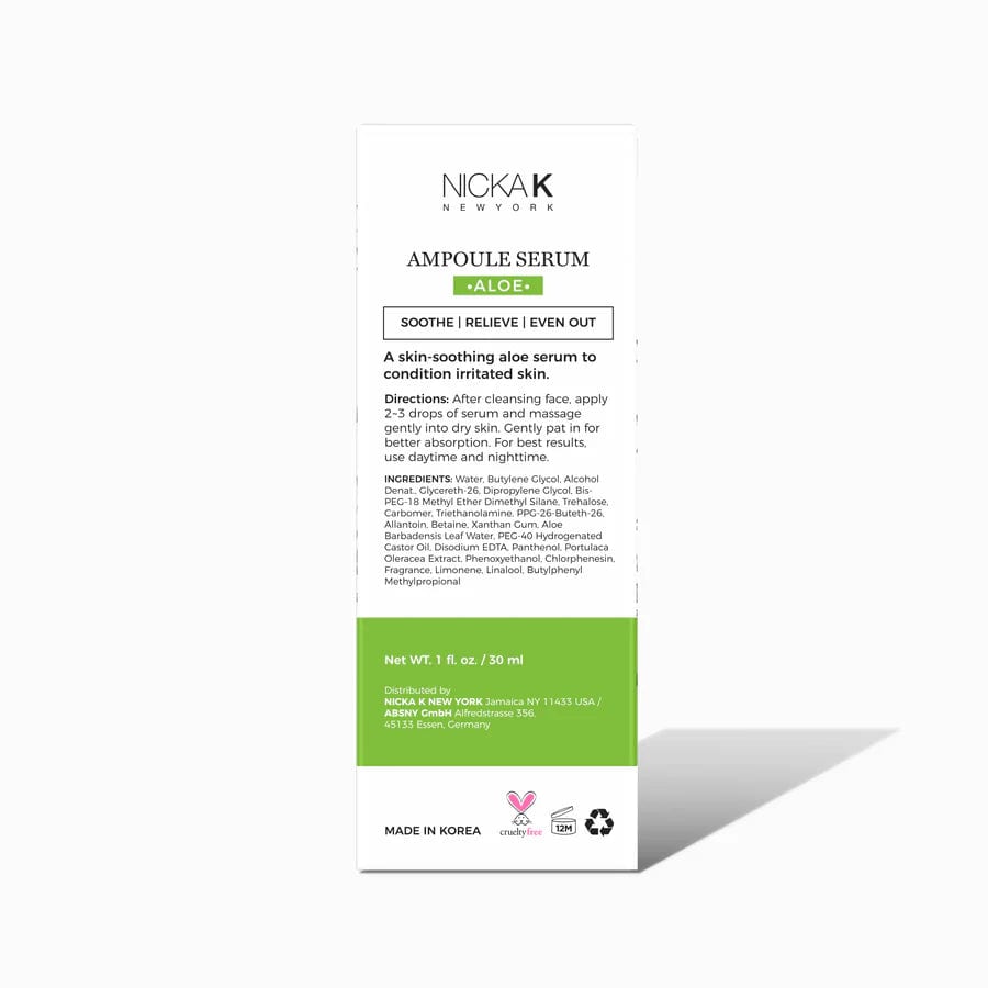 Nicka K New York Soothe Aloe Ampoule Serum 1oz-SSAM04