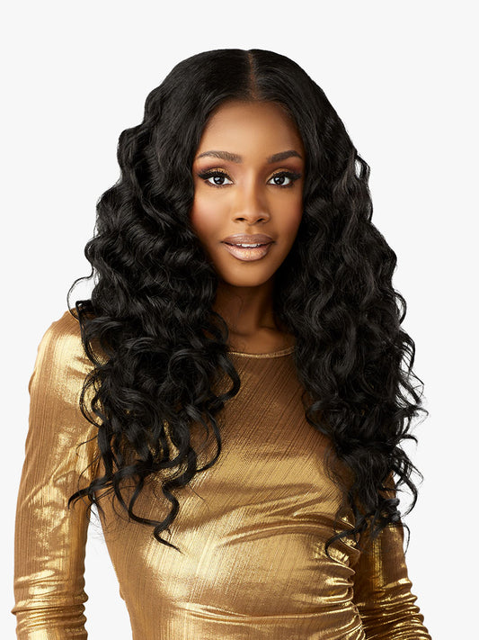 Sensationnel Butta Lace Crimp Vibe Glueless HD Lace Front Synthetic Wig - 24 inch Long Crimped Wave