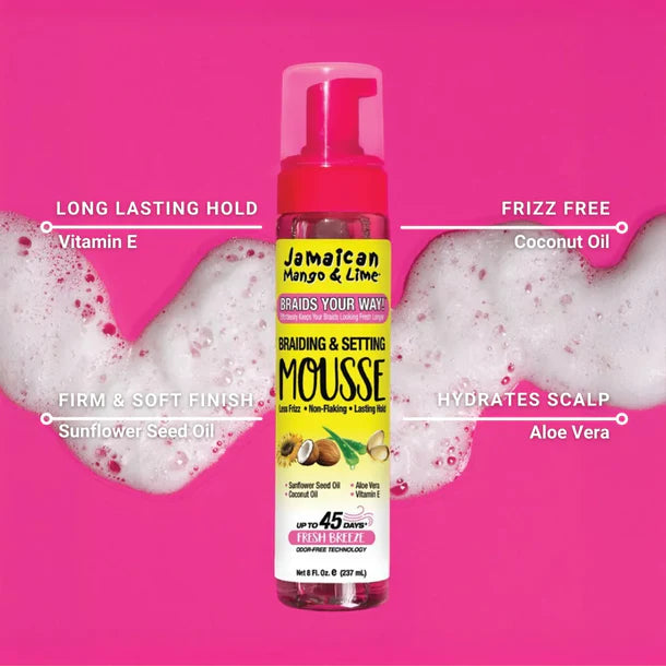 JML Braids Your Way Braid Mousse 8 oz