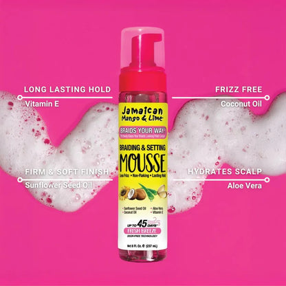 JML Braids Your Way Braid Mousse 8 oz