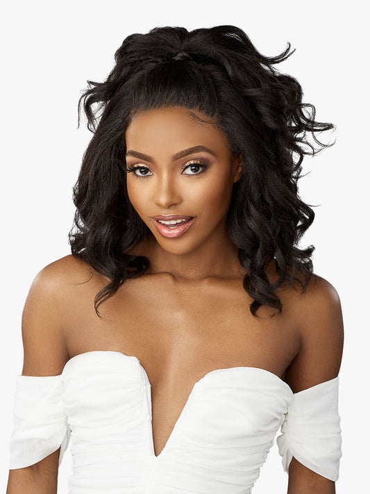 Sensationnel Bare Lace 13x6 Unit 12 Glueless HD Lace Front Wig - 18 inch Layered Voluminous Curls