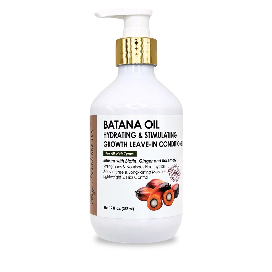 By Natures Batana Oil Hydrating & Strengthening Growth Leave-In Cond 12 oz