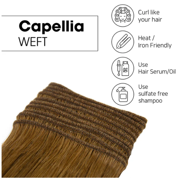 Capellia 22" Luxuriant 100% Human Remy Hair Weft Extensions