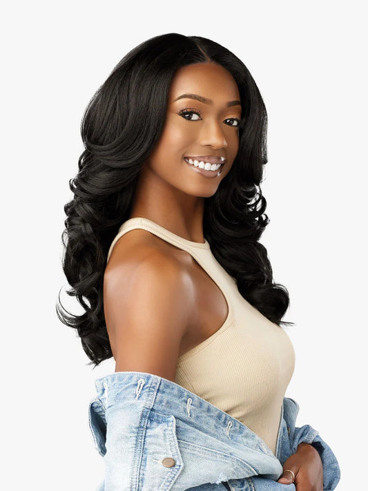 Sensationnel 20" Curls & Kinks Kinky Edges Y-Part Barrel Curl-Natural Texture