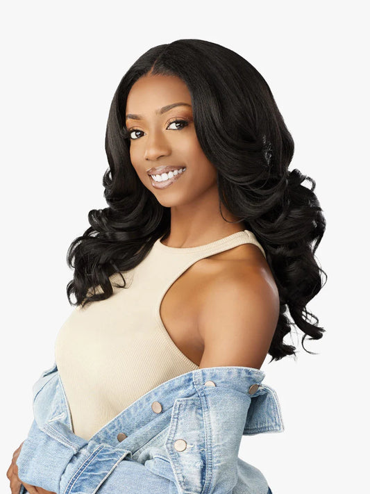 Sensationnel 20" Curls & Kinks Kinky Edges Y-Part Barrel Curl-Natural Texture