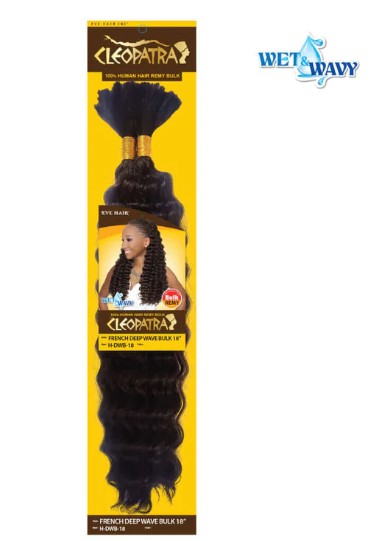 Cleopatra French Deep Wave Bulk 18" Remy Hair H-DWB