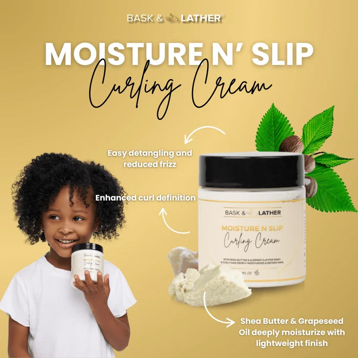 Bask & Lather Curling Cream 8oz