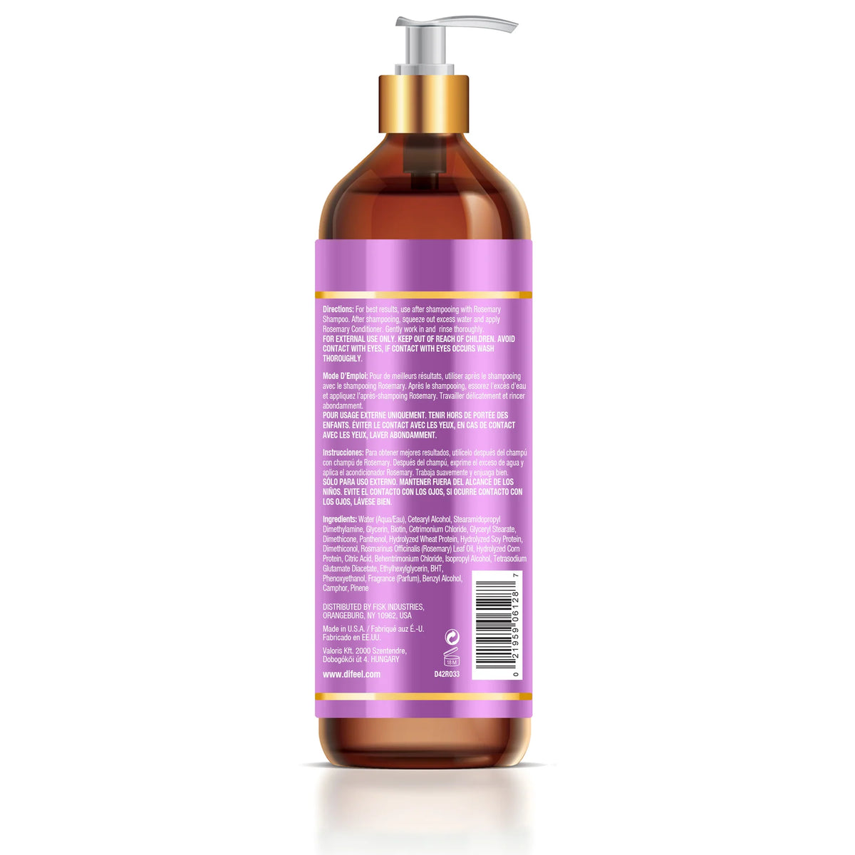 Difeel Rosemary Conditioner 33 oz