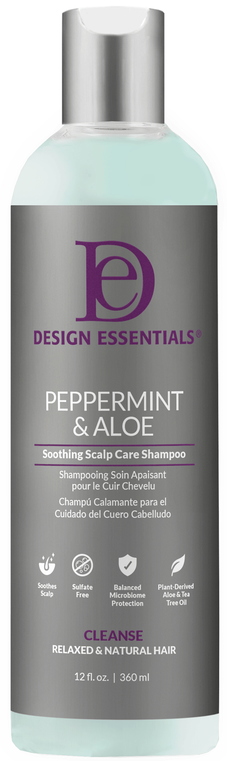 Design Essentials Peppermint & Aloe Soothing Scalp Shampoo 12 oz