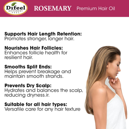 Difeel Rosemary Premium Oil 2.5 oz