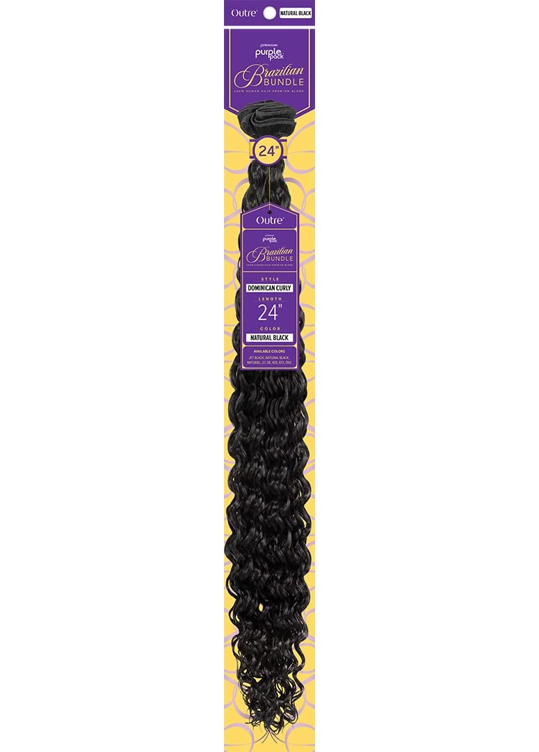 Purple Pack Brazilian Bundle Dominican Curl 24