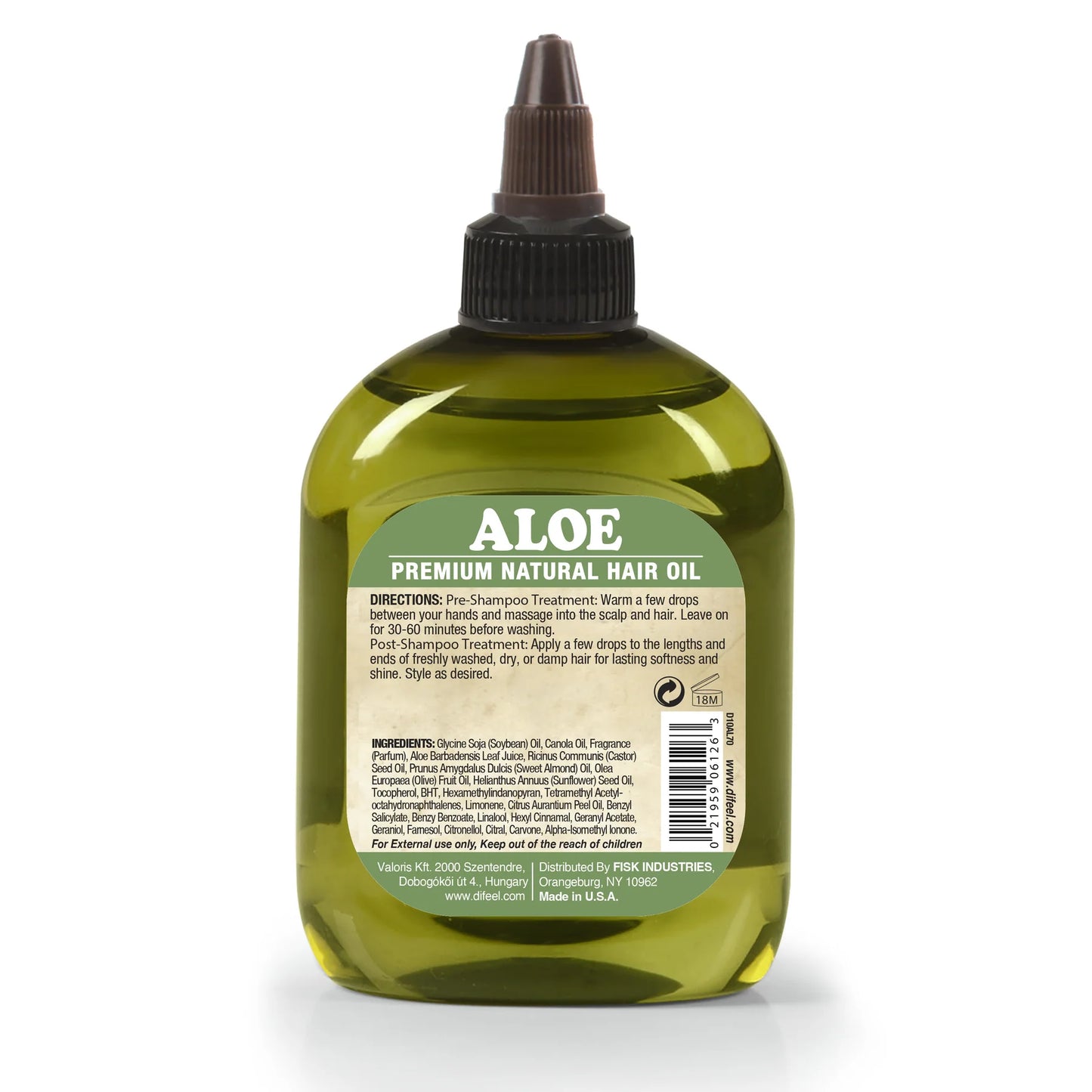 Difeel Aloe Premium Hair Oil 7.1oz