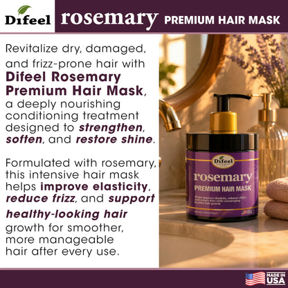 Difeel Rosemary Premium Hair Mask 15 oz