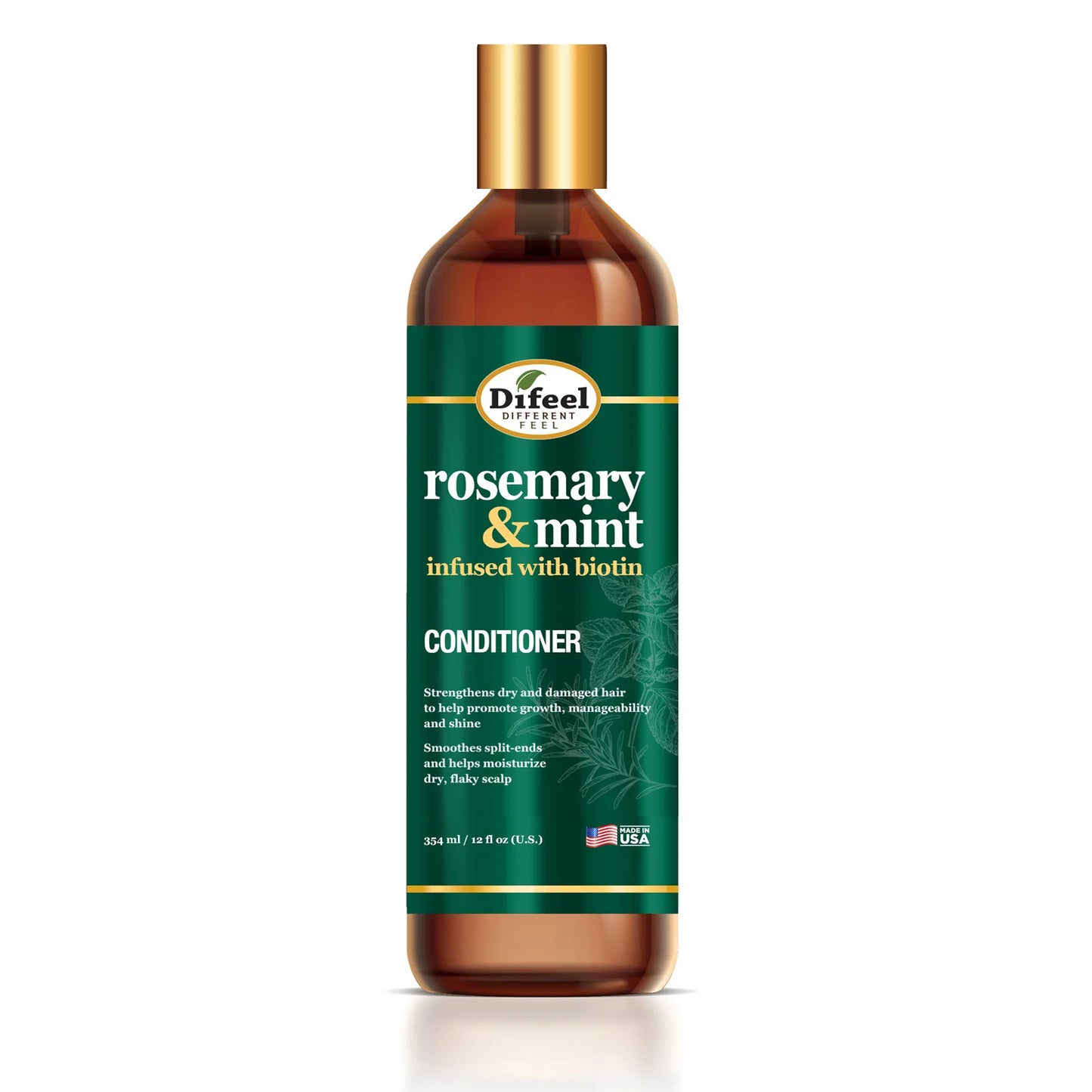 Difeel Rosemary & Mint Conditioner Infused with Biotin 12 oz