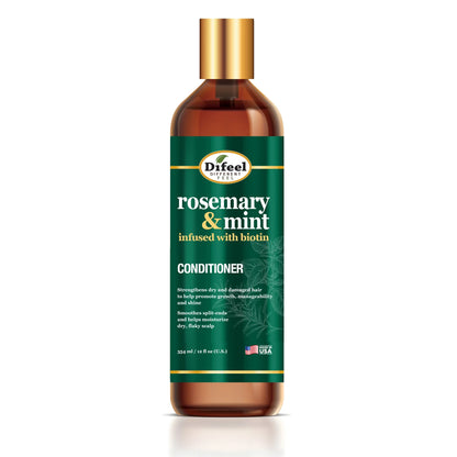 Difeel Rosemary & Mint Conditioner Infused with Biotin 12 oz