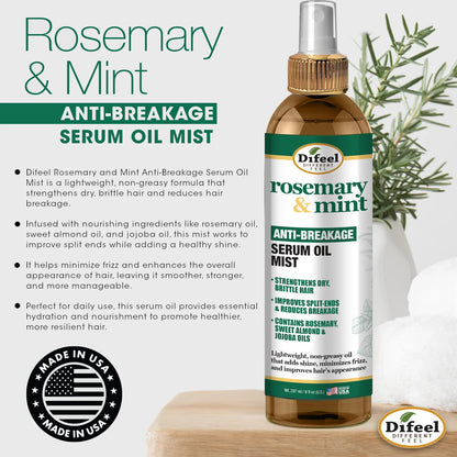 Difeel Rosemary And Mint Anti-Breakage Serum Oil Mist 8 oz