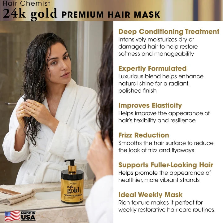 Hair Chemist 24K Gold Gloss Mask 15 oz