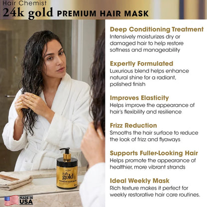 Hair Chemist 24K Gold Gloss Mask 15 oz