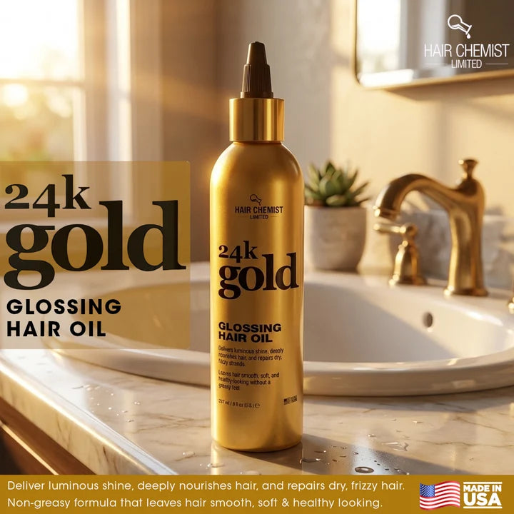 Hair Chemist 24K Gold Glossing Hair Oil 8 oz