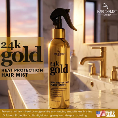 Hair Chemist 24K Gold Heat Protection Hair Mist 8 oz