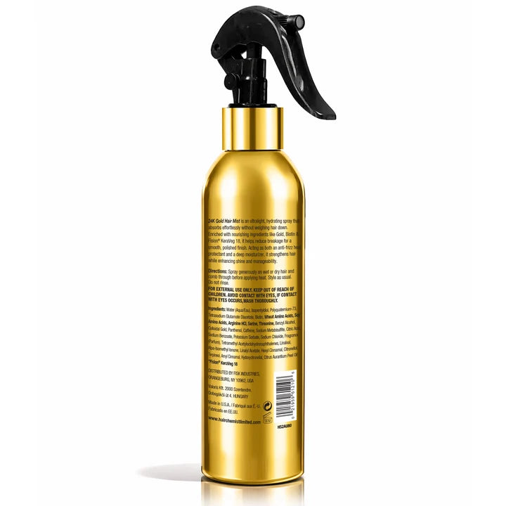 Hair Chemist 24K Gold Heat Protection Hair Mist 8 oz