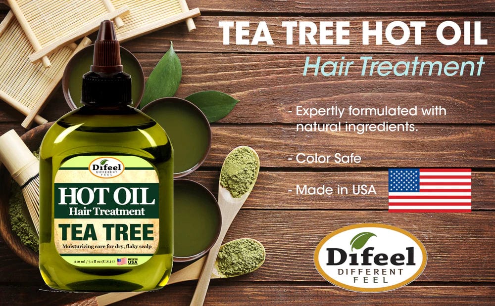 Difeel Hot Oil Treatment Tea Tree 7.1 oz