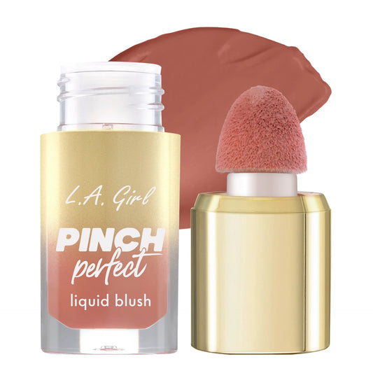 L.A. Girl Pinch Perfect Liquid Blush, Lightweight Buildable Dewy Flush Cushion Cheek Color