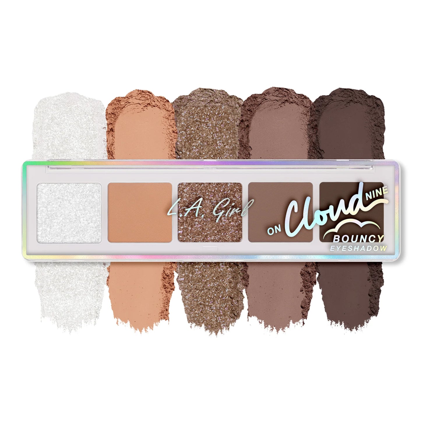 L.A. Girl On Cloud Nine Bouncy Eyeshadow Palette, Weightless Cream-to-Powder Eye Makeup