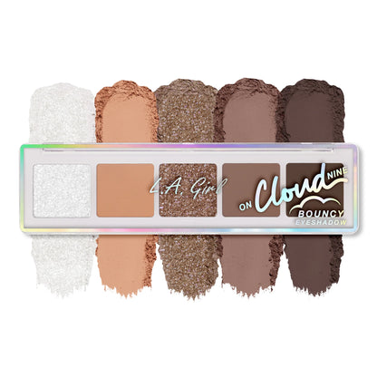 L.A. Girl On Cloud Nine Bouncy Eyeshadow Palette, Weightless Cream-to-Powder Eye Makeup