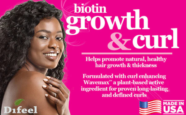 Difeel Growth & Curl With Biotin Shampoo & Conditioner Combo Packet