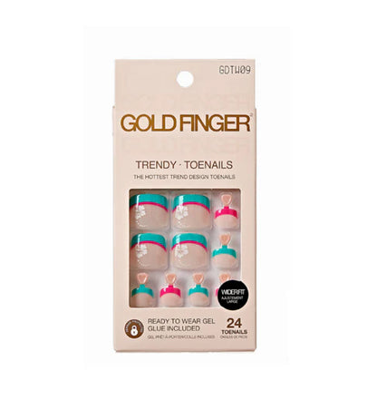 Gold Finger Trendy Wider Fit Toenails