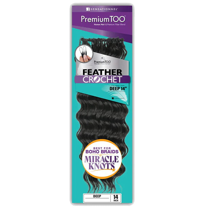 Premium Too Deep Feather Crochet 14"