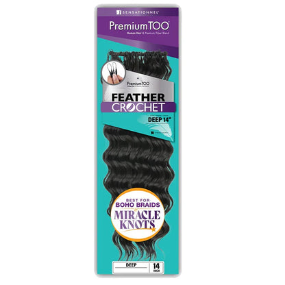 Premium Too Deep Feather Crochet 14"