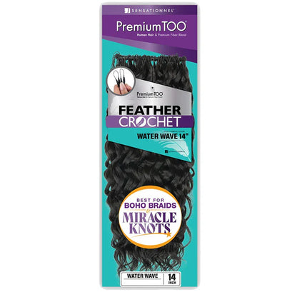 Premium Too Water Wave Feather Crochet 14"