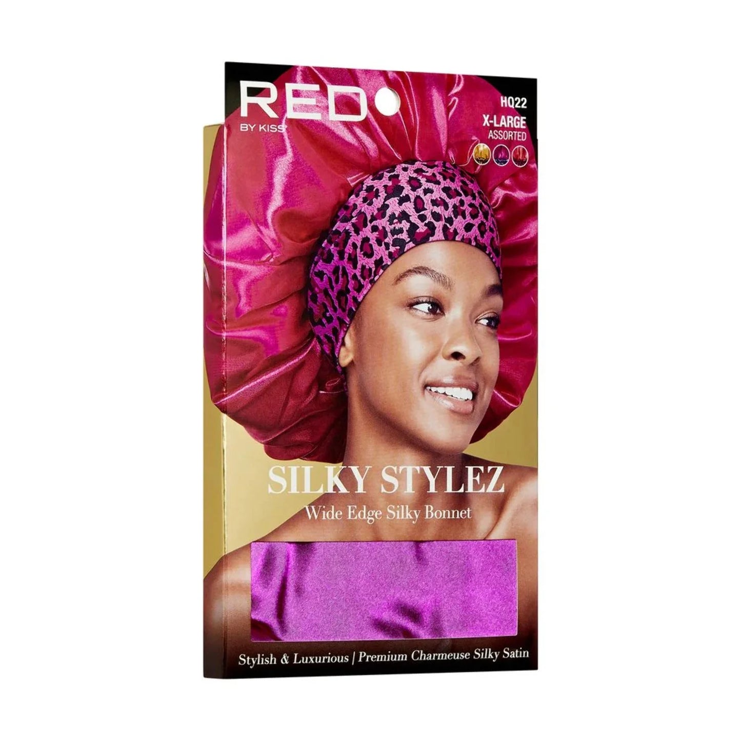 Red by Kiss Silky Stylez Wide Edge Silky Bonnet XL HQ