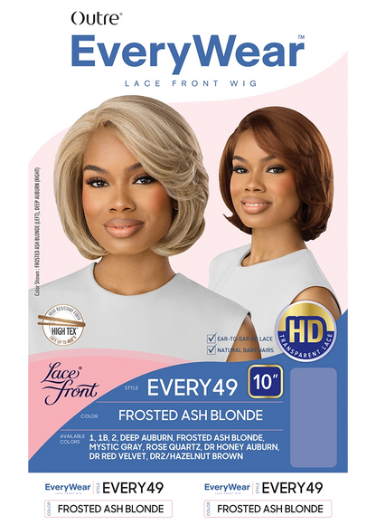 Outre EveryWear Every49 Glueless HD Lace Front Synthetic Wig - 10 inch Short Straight Bob Hair