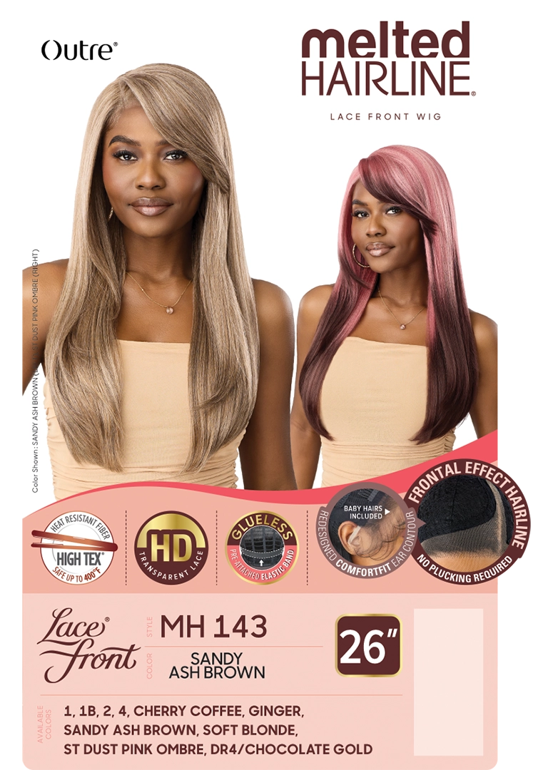 Outre Melted Hairline HD Transparent Lace Front Wig - MH 143 26" Glueless