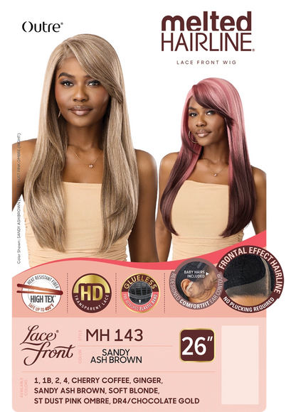 Outre Melted Hairline HD Transparent Lace Front Wig - MH 143 26" Glueless