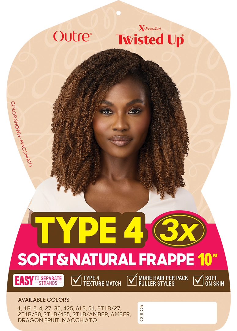 Outre X-Pression Twisted Up Soft & Natural Frappe 10" Synthetic Crochet Hair