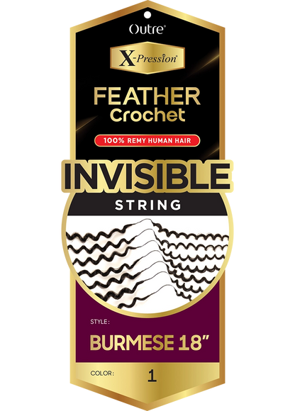 Outre Feather Crochet Burmese 18"