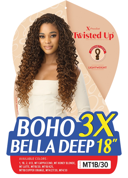 Twisted Up Boho Bella Deep 18" 3X