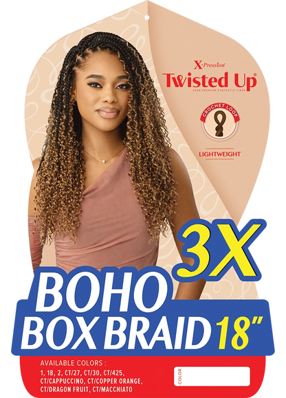 Boho Box Braid 18" 3X