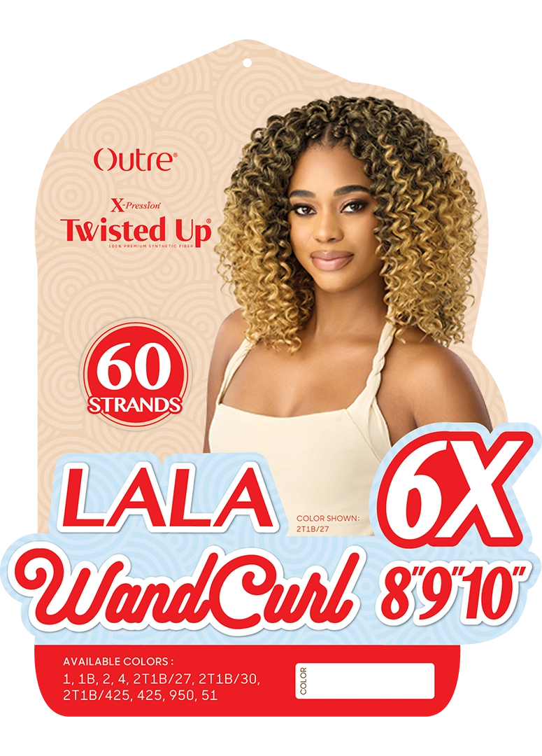 X-Pression Twisted Up Lala WandCurl 8"/9"/10"