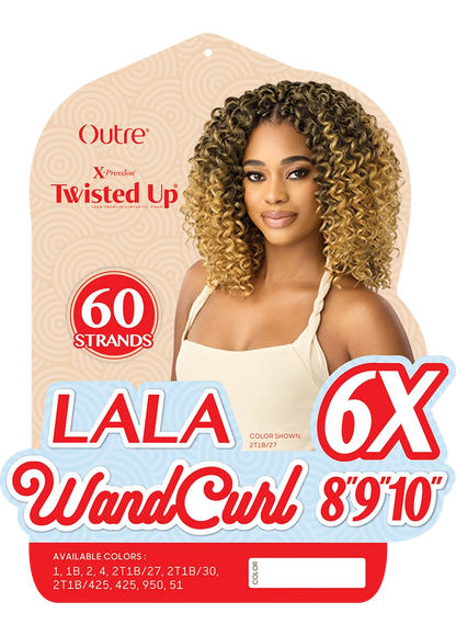 X-Pression Twisted Up Lala WandCurl 8"/9"/10"