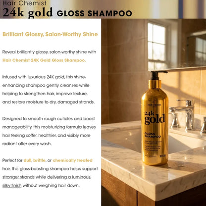 Hair Chemist 24K Gold Gloss Shampoo 16.9 oz