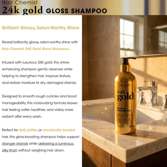 Hair Chemist 24K Gold Gloss Shampoo 16.9 oz